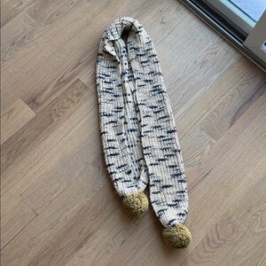 Madewell Cozy Scarf with Pom poms